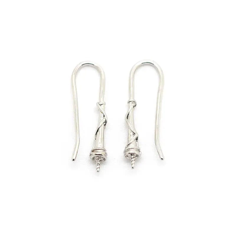 18K Gold Color Brass Can fit Half Hole Beads with Half Pins Earrings Hooks High Quality Jewelry Making Diy Findings Accessories by All Mart Bristol Ltd