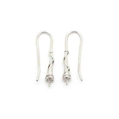 18K Gold Color Brass Can fit Half Hole Beads with Half Pins Earrings Hooks High Quality Jewelry Making Diy Findings Accessories by All Mart Bristol Ltd