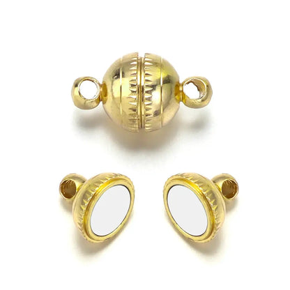 5pcs/lot Copper Strong Magnetic Clasps Round End Clasp Connectors For Jewelry Making DIY Handmade Bracelet Necklaces Accessories by All Mart Bristol Ltd
