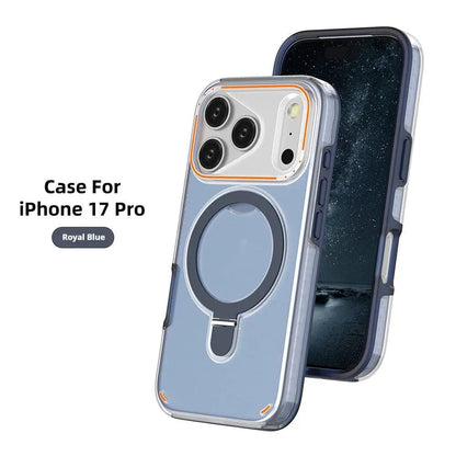360 Rotation Stand Holder Magnetic Matte Phone Case For I-Phone 17 Pro 17 Max Plus Shockproof Protection Cover Shell by Dropshipman