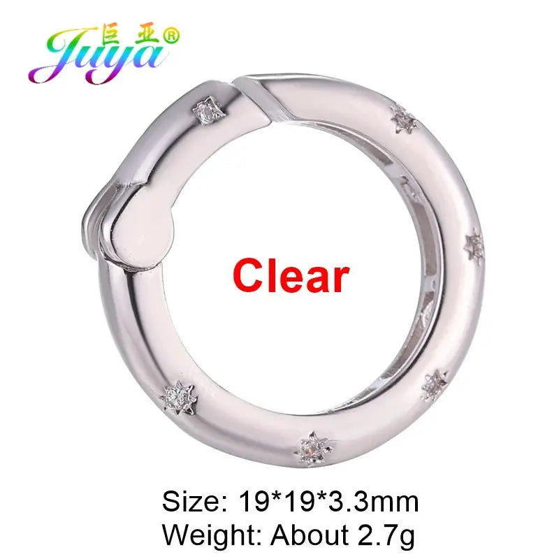 Juya 18K Gold Plated 26 Alphabet Letters Pendant Fasteners Bolt Carabiner Clasps For DIY Women Mesh Chains Name Jewelry Making by All Mart Bristol Ltd