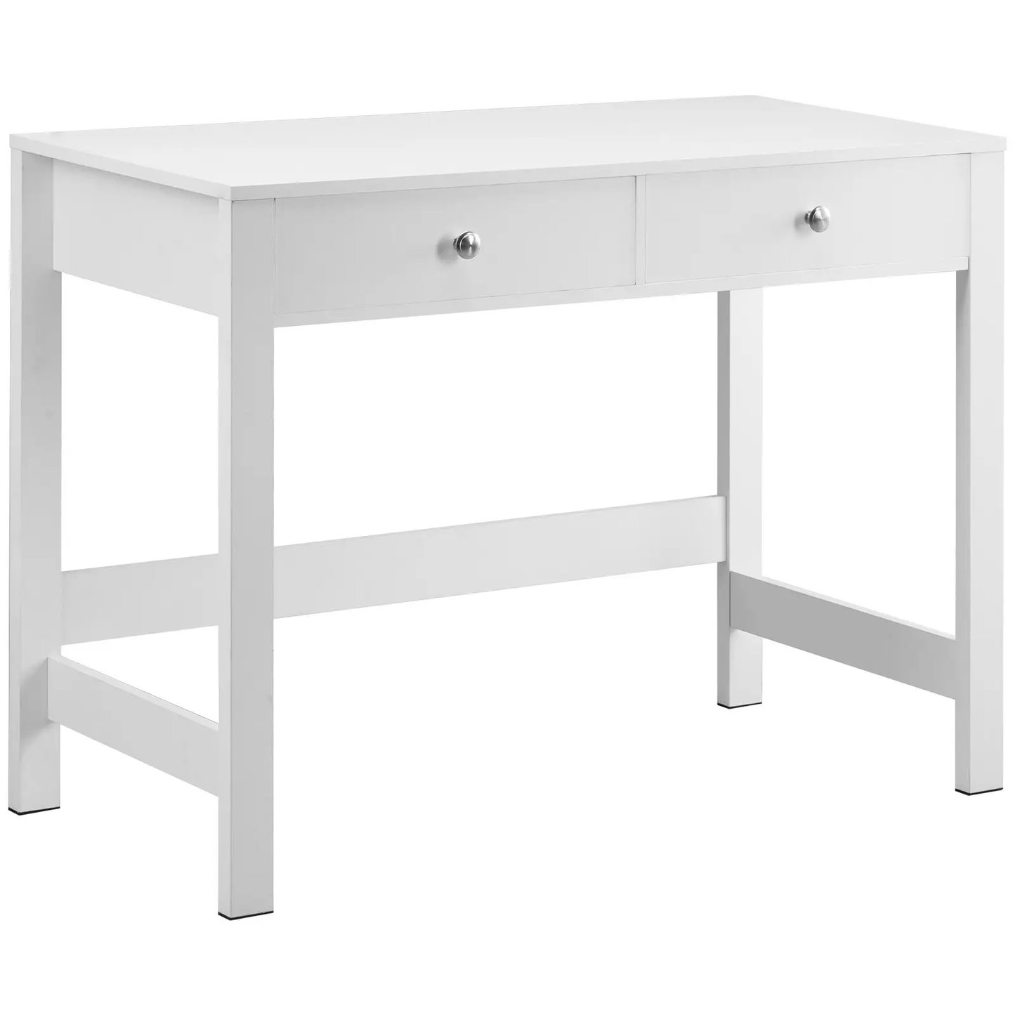 VEVOR Small Desk with Drawers, Kids Desk for Bedroom, Modern Simple Study Table for Drawing, Reading, Writing, Rectangle MDF Furniture Study Storage Table for Home, Office, White by All Mart Bristol Ltd