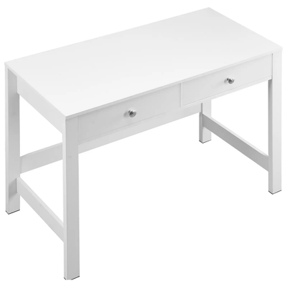 VEVOR Small Desk with Drawers, Kids Desk for Bedroom, Modern Simple Study Table for Drawing, Reading, Writing, Rectangle MDF Furniture Study Storage Table for Home, Office, White by All Mart Bristol Ltd
