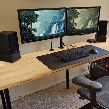 VEVOR Wood Table Top, 29.5" x 23.6" x 1.5", 330lb Load Capacity, Universal Solid One-Piece Maple Wood Desktop for Height Adjustable Electric Standing Desk Frame, Rectangular Countertop for Home Office by All Mart Bristol Ltd