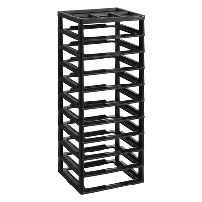 VEVOR Plastic Storage Organizer, 10-Tier Large Capacity with Organizer Top, Black Frame Only, PP Material Multifunctional Scrapbook Storage, for Office Essentials Tools Arts and Crafts Supplies by All Mart Bristol Ltd