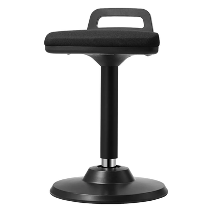 VEVOR Active Chair with Handle, Height-Adjustable (24.6-34.4") Wobble Chair Made of Elastic Fabric & 45 mm Foam, Ideal for Schools, Office and Home, 8° Tilt Angle, Age 12-18, Black by All Mart Bristol Ltd