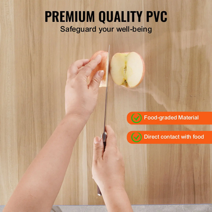 VEVOR Plastic Table Cover, 42 x 96 Inch 1.5 mm Thick Clear Table Protector, Rectangle PVC Desk Mat, Waterproof & Easy Cleaning Desk Pad Tablecloth, for Office Dresser Dining Room Table Night Stand by All Mart Bristol Ltd