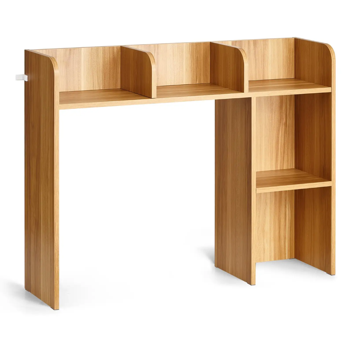 VEVOR Desktop Bookshelf, 2-Tier Wood Desktop Storage Organizer, 37.2" x 9.5" x 28.9" Office Storage Rack Wood Display Shelf, Desktop Bookshelf Hutch with Anti-Slip Feet Pads, for Office, Home & Dorm by All Mart Bristol Ltd