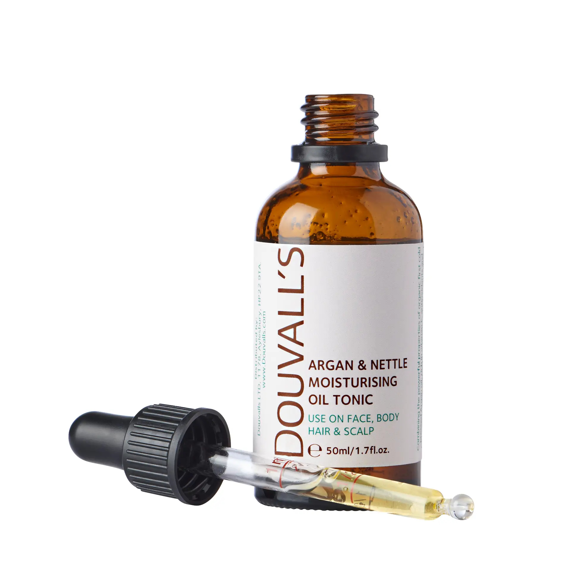 Organic Argan & Nettle Oil 50ml | Organic Powerhouse for Skin, Hair, and Scalp by All Mart Bristol Ltd