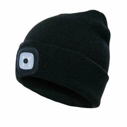 LED Beanie Hats Rechargeable Unisex High Powered Head Lamp Torch Light Cap by All Mart Bristol Ltd