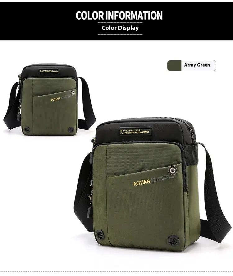 Men's Shoulder Tide Crossbody Outdoor Travel Waterproof Leisure Personalized Bag by Dropshipman