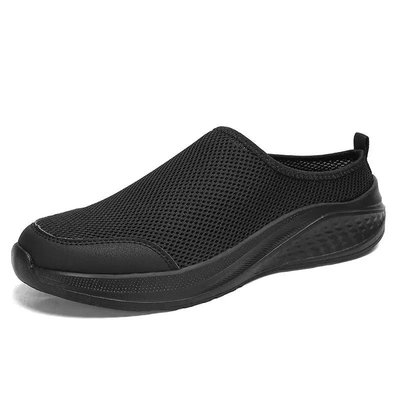 Summer Half Slippers Mesh Shoes Men's Shoes Plus Size by Dropshipman