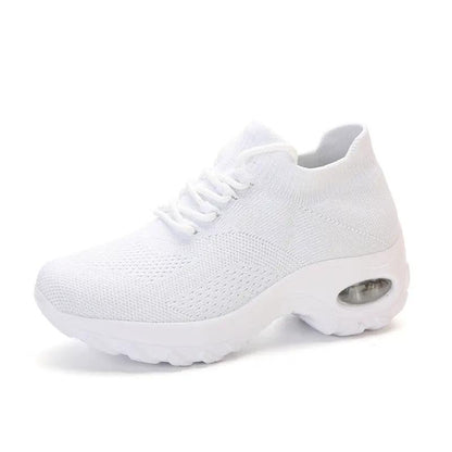 Plus-size Womens Flyknit Breathable Sneakers by Dropshipman