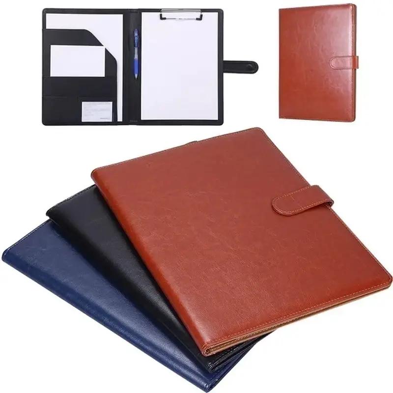 Multifunctional A4 Conference Folder Business Stationery Folder Leather Contract File Folders by All Mart Bristol Ltd