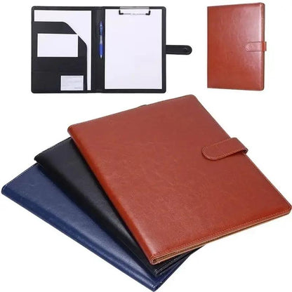 Multifunctional A4 Conference Folder Business Stationery Folder Leather Contract File Folders by All Mart Bristol Ltd