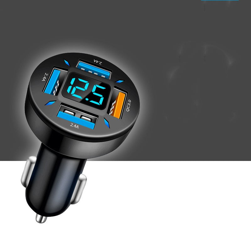 Quick Universal Transfer Plug Multi-function Car Charger USB4 Port by Dropshipman