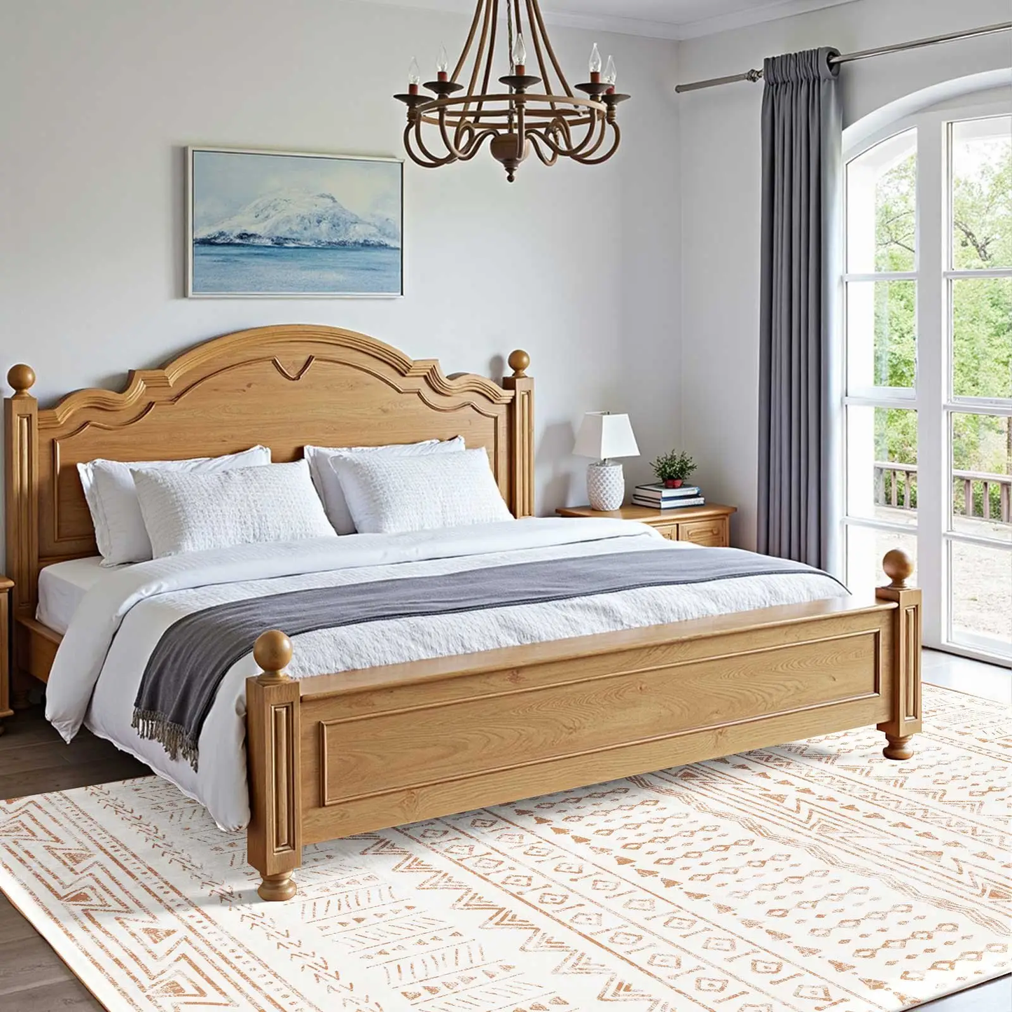 VEVOR Area Rug, 6 x 9 ft Large Washable Rug, Non-Slip and Tear-Resistant Soft Carpet, Pet Friendly Modern Area Rugs, Indoor Mat for Bedroom, Office, Living Room, Entryway, Beige by All Mart Bristol Ltd