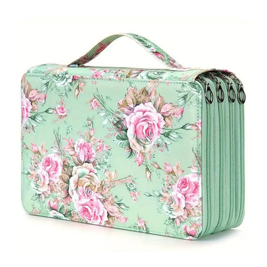 200 Hole Portable Canvas Pencil Case, Pencil Stationery Shockproof Storage Bag, Large Capacity Stationery Box by All Mart Bristol Ltd