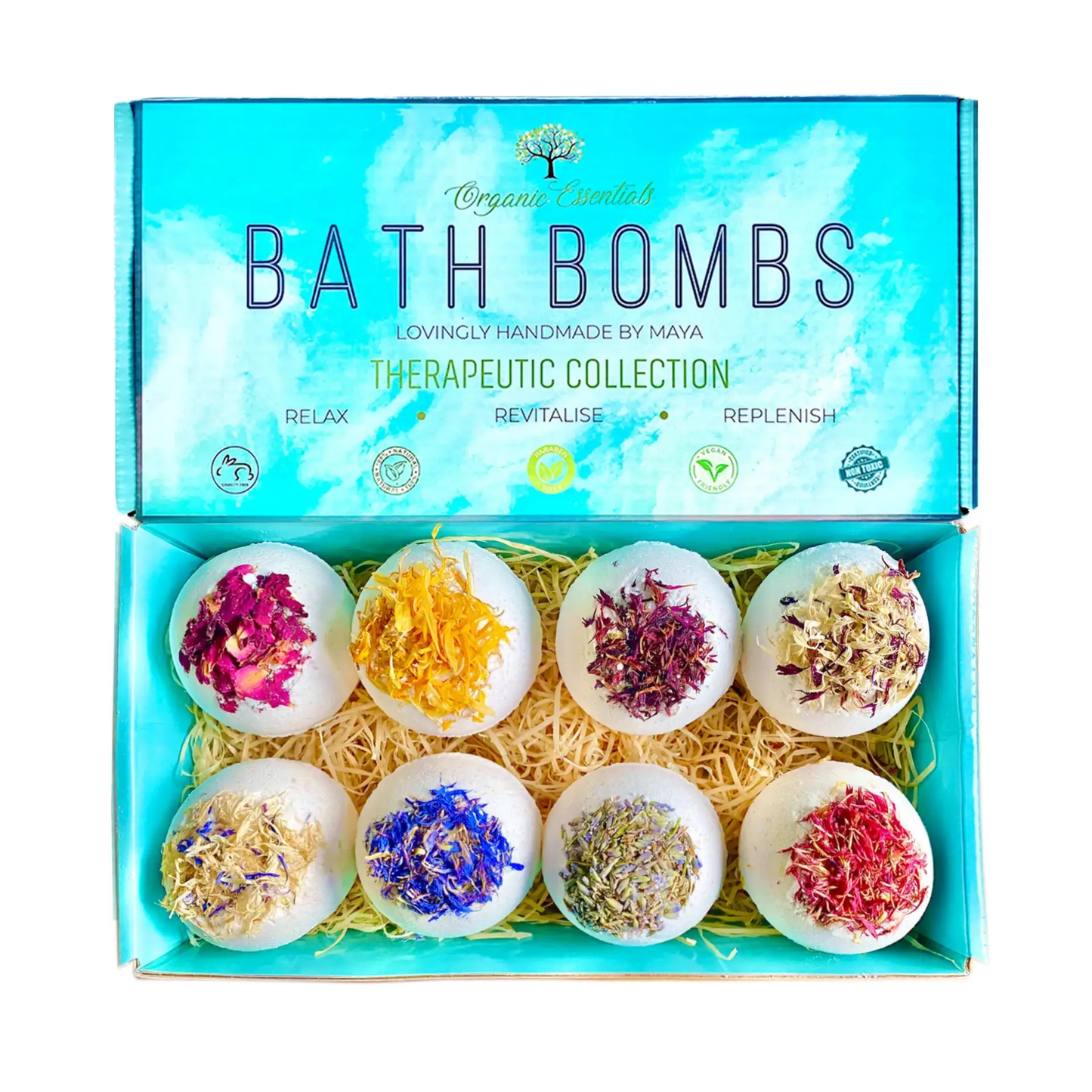 Luxury Therapeutic 'Purity' Bath Bomb Gift Set by All Mart Bristol Ltd