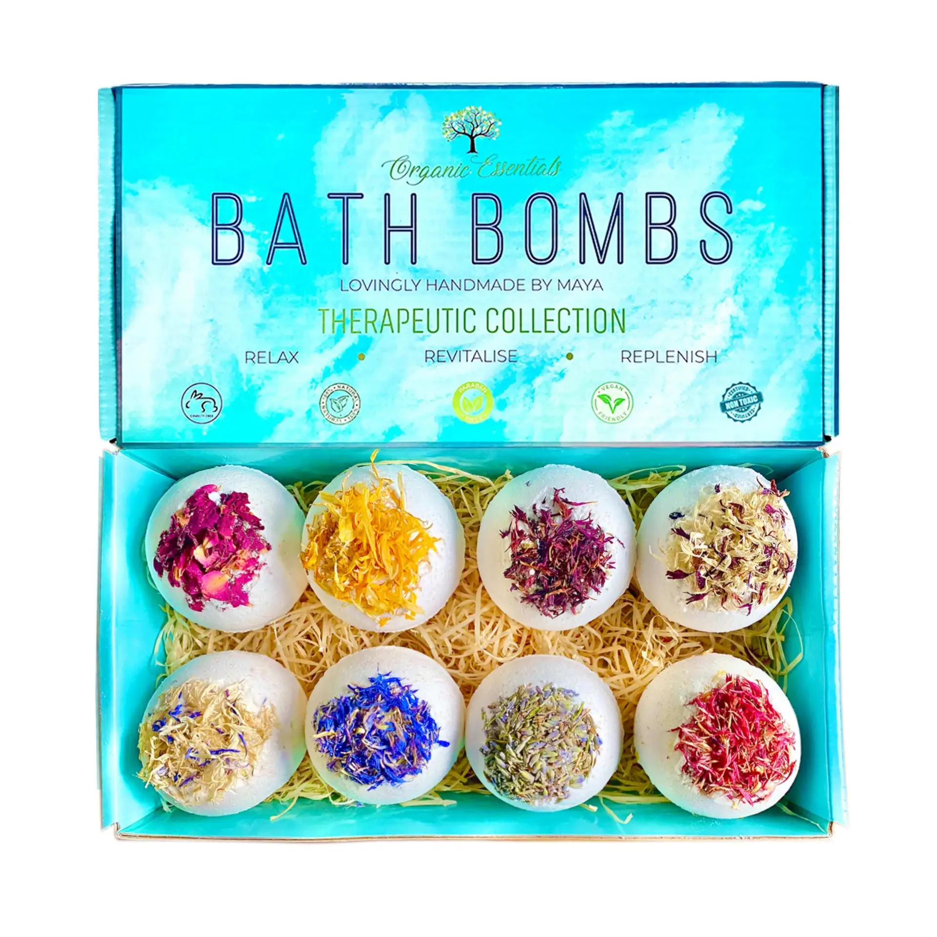 Luxury Therapeutic 'Purity' Bath Bomb Gift Set by All Mart Bristol Ltd