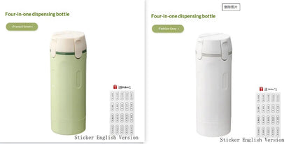 4 In 1 Travel Dispenser Portable Travel Bottles Leak Proof Leakproof Travel Container For Perfume Shampoo Conditioner Lotion by Dropshipman
