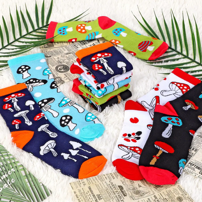 VINSANI MUSHROOMS SOCKS 5pk 1010416 by Vinsani