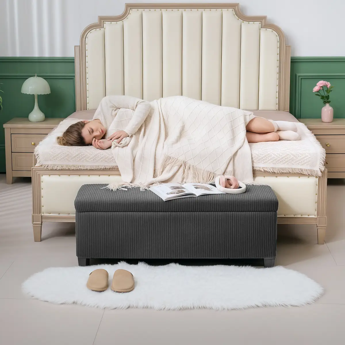 Storage Ottoman by N/A