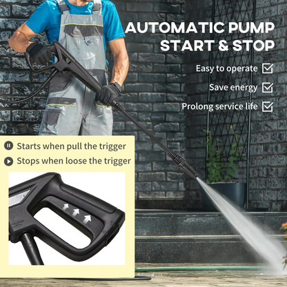 DURHAND Portable Power Washer 1800W, 150 Bar, 510 L/h for Garden, Car, Furniture by DURHAND