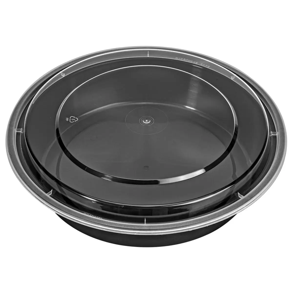 VINSANI 10pk ROUND 1 COMPARTMENT MEAL PREP CONTAINERS 1010426 by Vinsani