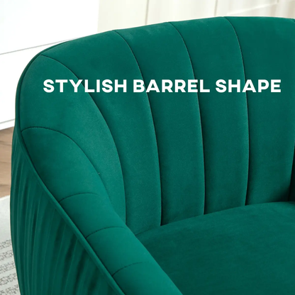 Fabric Single Sofa Arm Chair Upholstered Flocking Wood Leg Living Room Furniture by HOMCOM