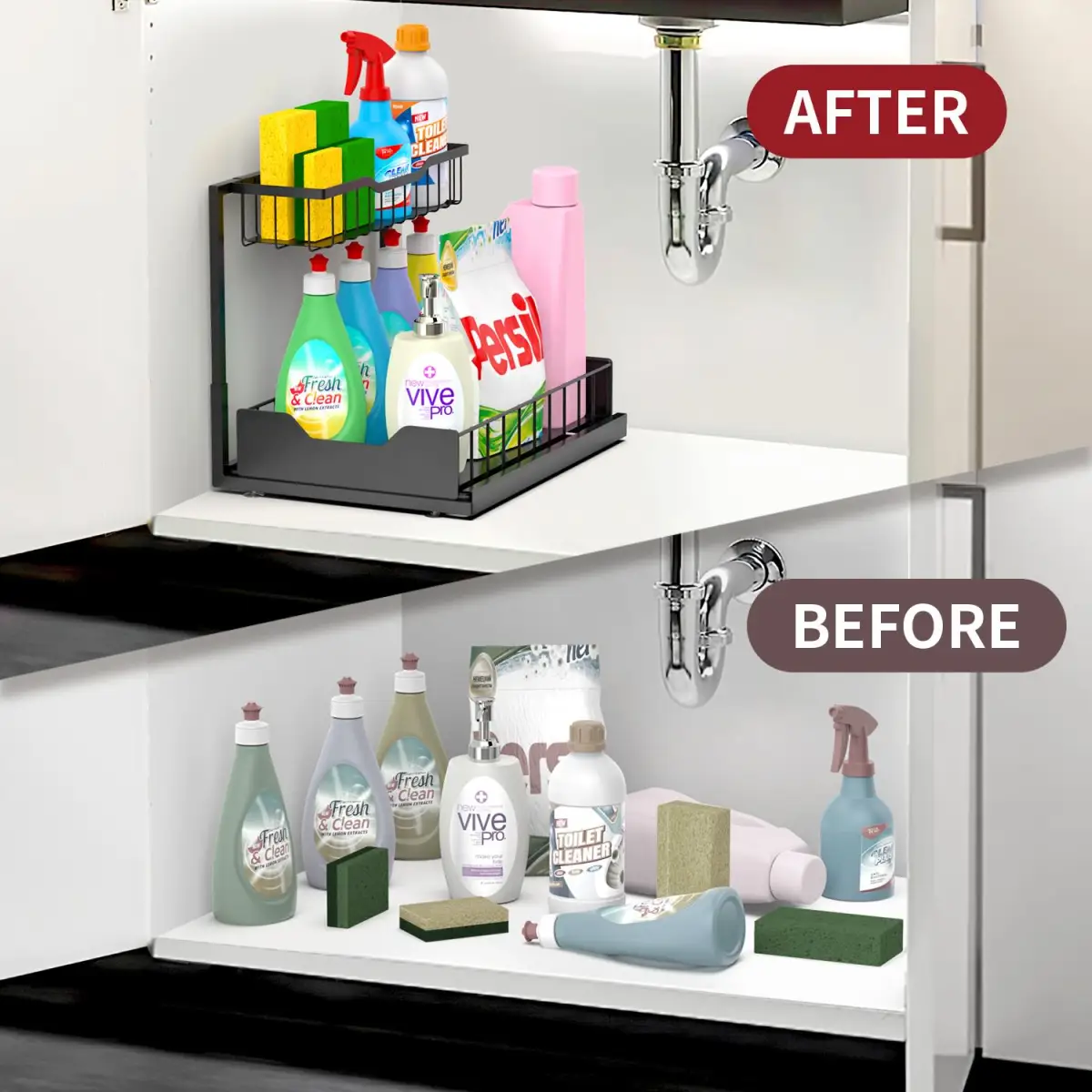 VINSANI METAL UNDER SINK STORAGE 1010498 by Vinsani