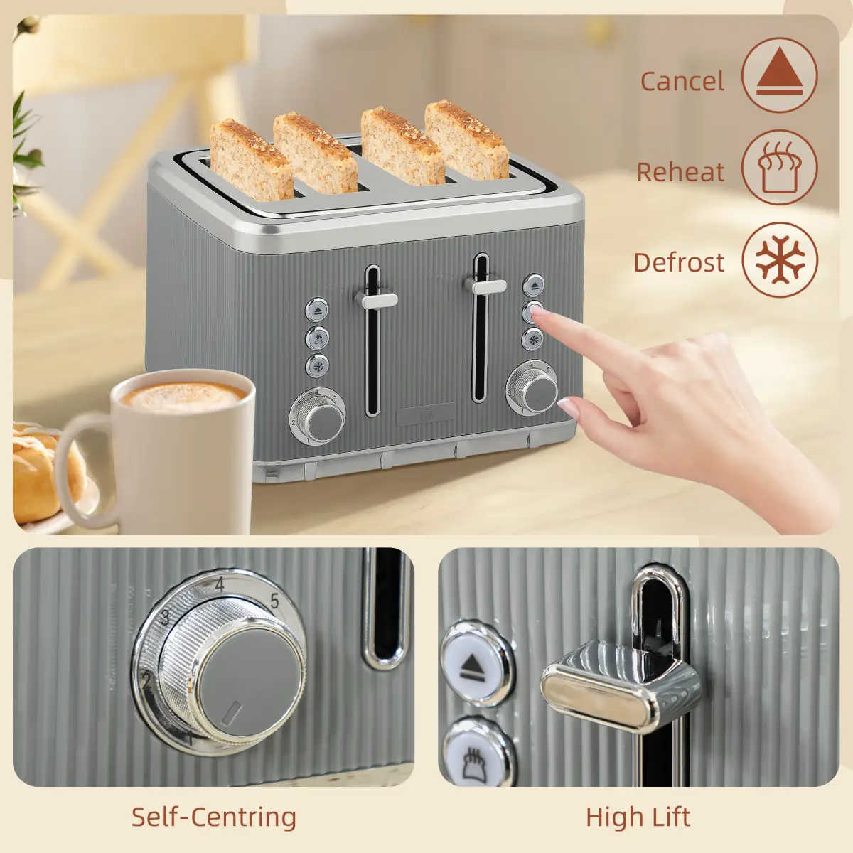 Kettle and Toaster Set by N/A