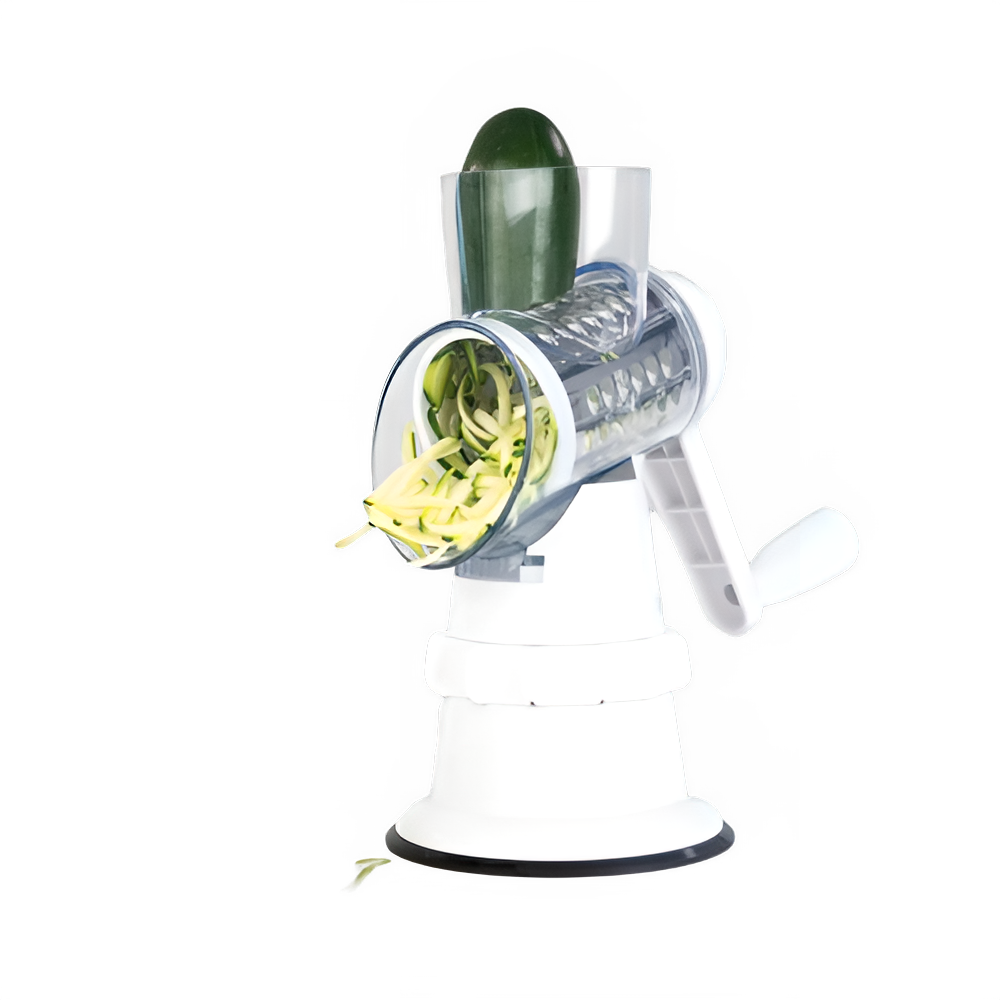 3 In 1 Vegetable Slicer Manual Kitchen Accessories Grater for Vegetable Cutter Round Chopper Mandolin Shredder Potato Home Kitch by All Mart Bristol Ltd