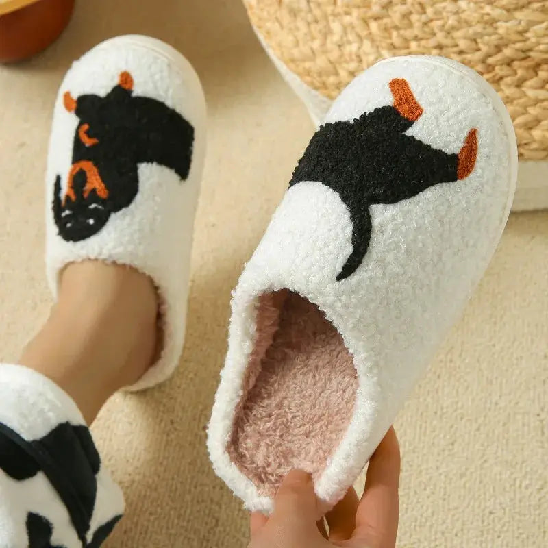 Cartoon Cute and Interesting Dachshund Dog Women Slippers Indoor Warm Comfort Lightweight Bedroom Winter Concise Cotton Shoes by All Mart Bristol Ltd