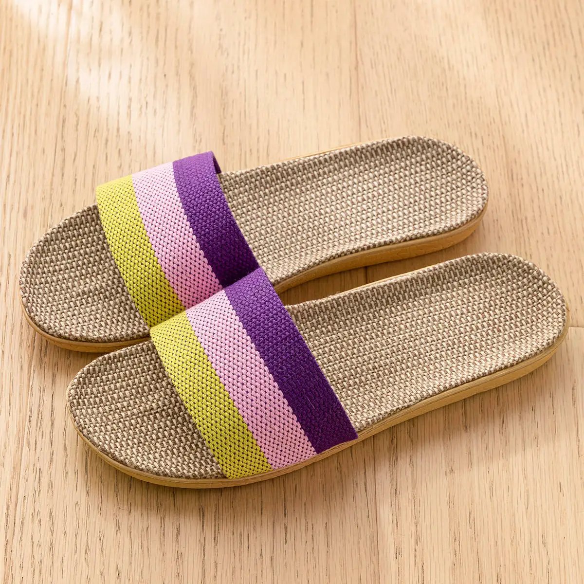 Linen Slippers Deodorizing Sweat-absorbing And Quiet by Dropshipman