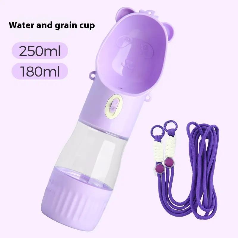 2 In 1 Portable Dog Water Bottle For Small Big Dogs Cat Outdoor Leak-proof Puppy Drinking Bowl With Food Container Pets Feeder Pet Products by Dropshipman