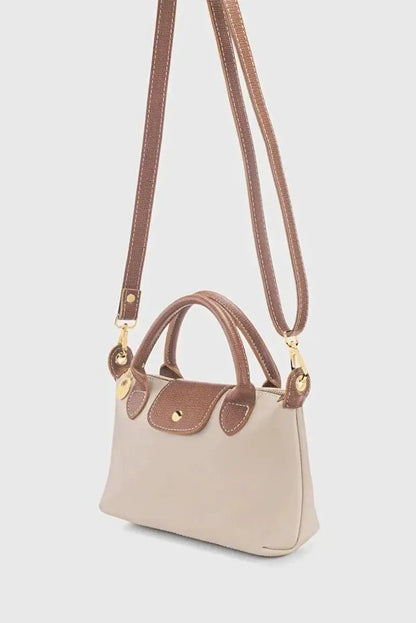 Cream Versatile PU Leather Crossbody Bag for Women by All Mart Bristol Ltd