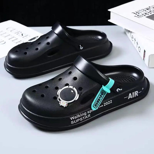 Astronaut Decor Slippers Summer Indoor Home Shoes Outdoor Garden Clogs Shoes by Dropshipman