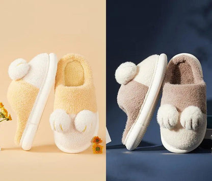 Cat's Claw Cotton Slippers Women Cute Plush by Dropshipman