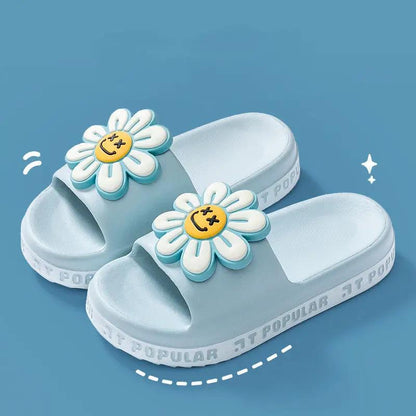 Summer Flower Slippers Women New Fashion Letter Garden Shoes Indoor Anti-Slip Floor Bathroom Bathing Home Slipper by Dropshipman