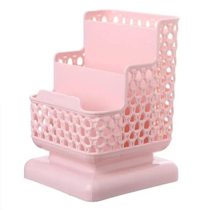 School Stationery Makeup Organizer Desktop Storage Box Container for Cosmetics Jewelry Stationery Plastic Organizer by All Mart Bristol Ltd