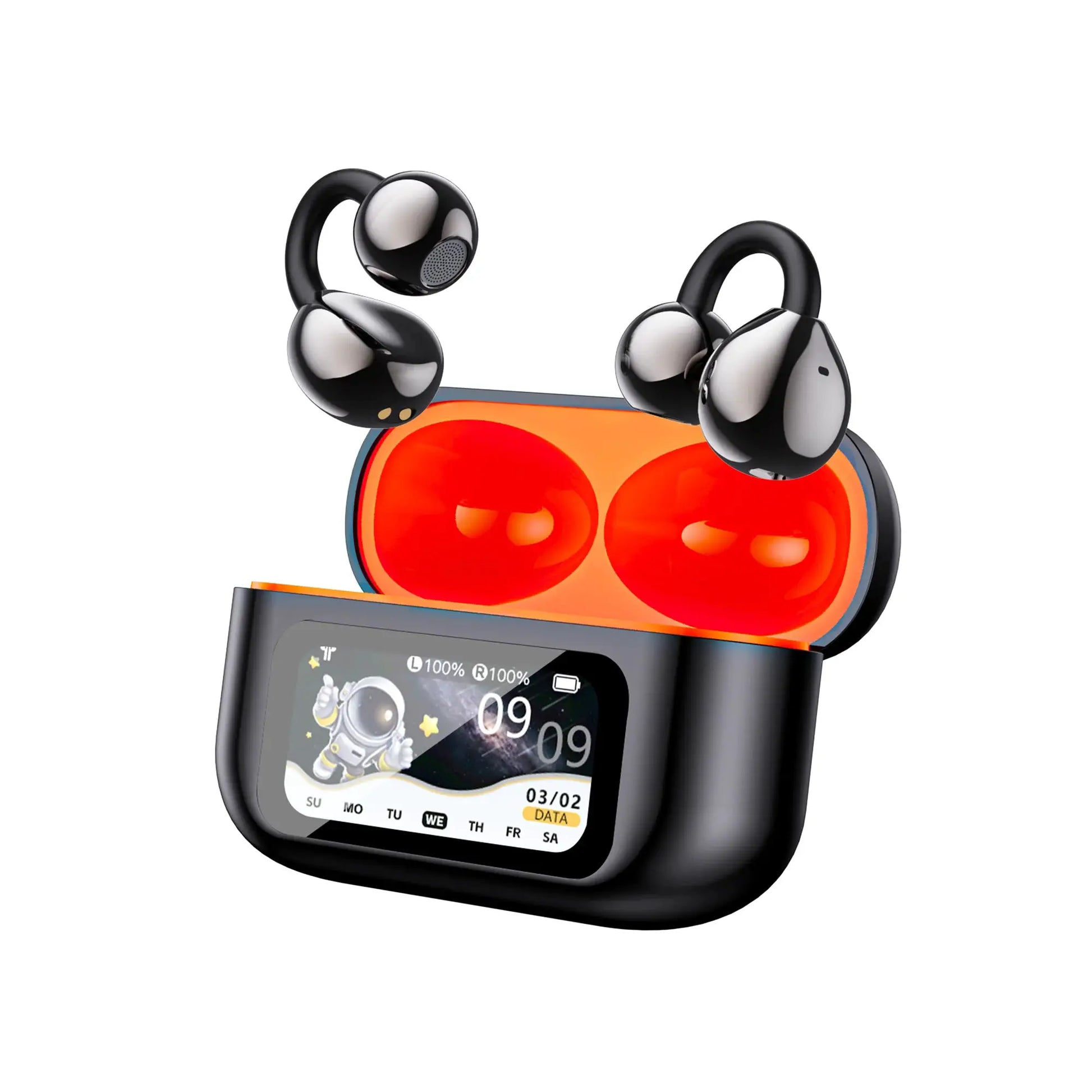 AI Translation Headphones True Wireless Earbuds LED Power Display Earphones with Wireless Charging Case by All Mart Bristol Ltd