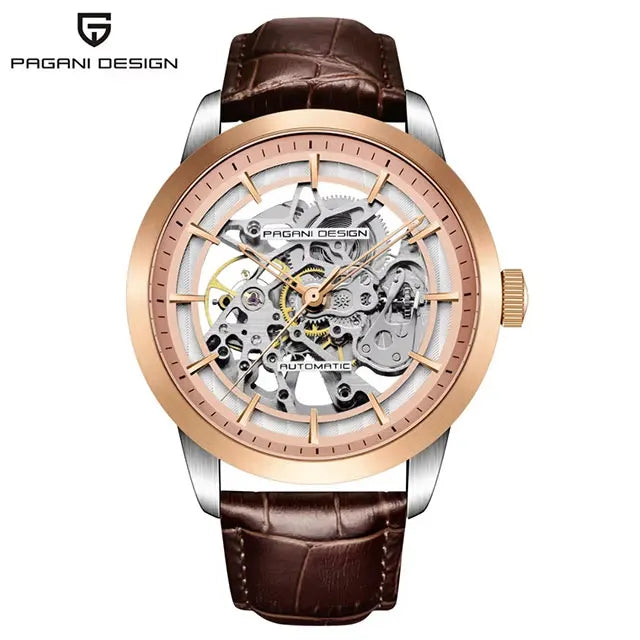 PAGANI DESIGN Hollow Men Watch Stainless Steel Waterproof 43mm Automatic Wristwatch Top Brand Mechanical Watch Men Gift Watches by All Mart Bristol Ltd