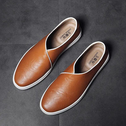 New Style Casual Leather Shoes Mens Fashion Loafers by Dropshipman