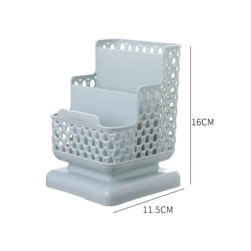 School Stationery Makeup Organizer Desktop Storage Box Container for Cosmetics Jewelry Stationery Plastic Organizer by All Mart Bristol Ltd