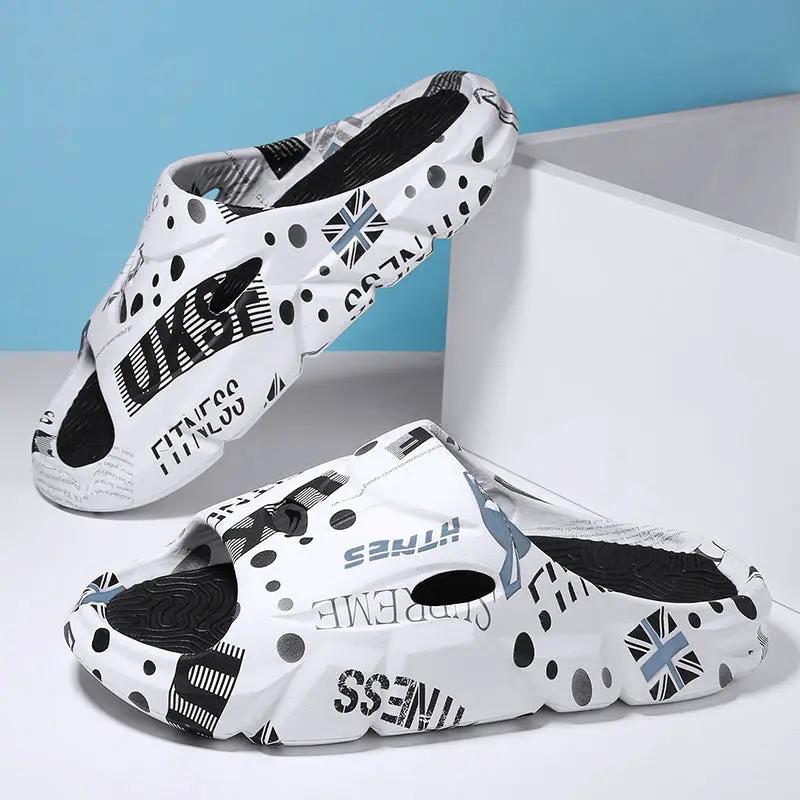 Men's Summer Outerwear Stylish Beach Platform Slippers by Dropshipman