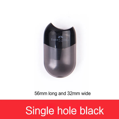 Faber Castell Cute Pencil Sharpener Double Hole with Container Plastic Student School Stationery Mini Manual Pencil Sharpeners by All Mart Bristol Ltd