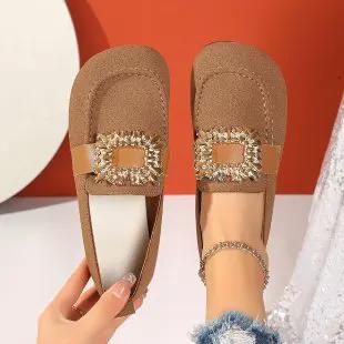 Square-toe Loafers With A Round Toe by Dropshipman