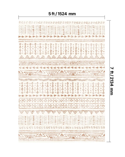 VEVOR Area Rug, 5 x 7 ft Large Washable Rug, Non-Slip and Tear-Resistant Soft Carpet, Pet Friendly Modern Area Rugs, Indoor Mat for Bedroom, Office, Living Room, Entryway, Beige by All Mart Bristol Ltd