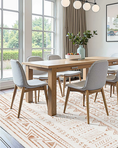 VEVOR Area Rug, 5 x 7 ft Large Washable Rug, Non-Slip and Tear-Resistant Soft Carpet, Pet Friendly Modern Area Rugs, Indoor Mat for Bedroom, Office, Living Room, Entryway, Beige by All Mart Bristol Ltd